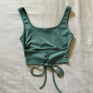 unique cut out shein crop top